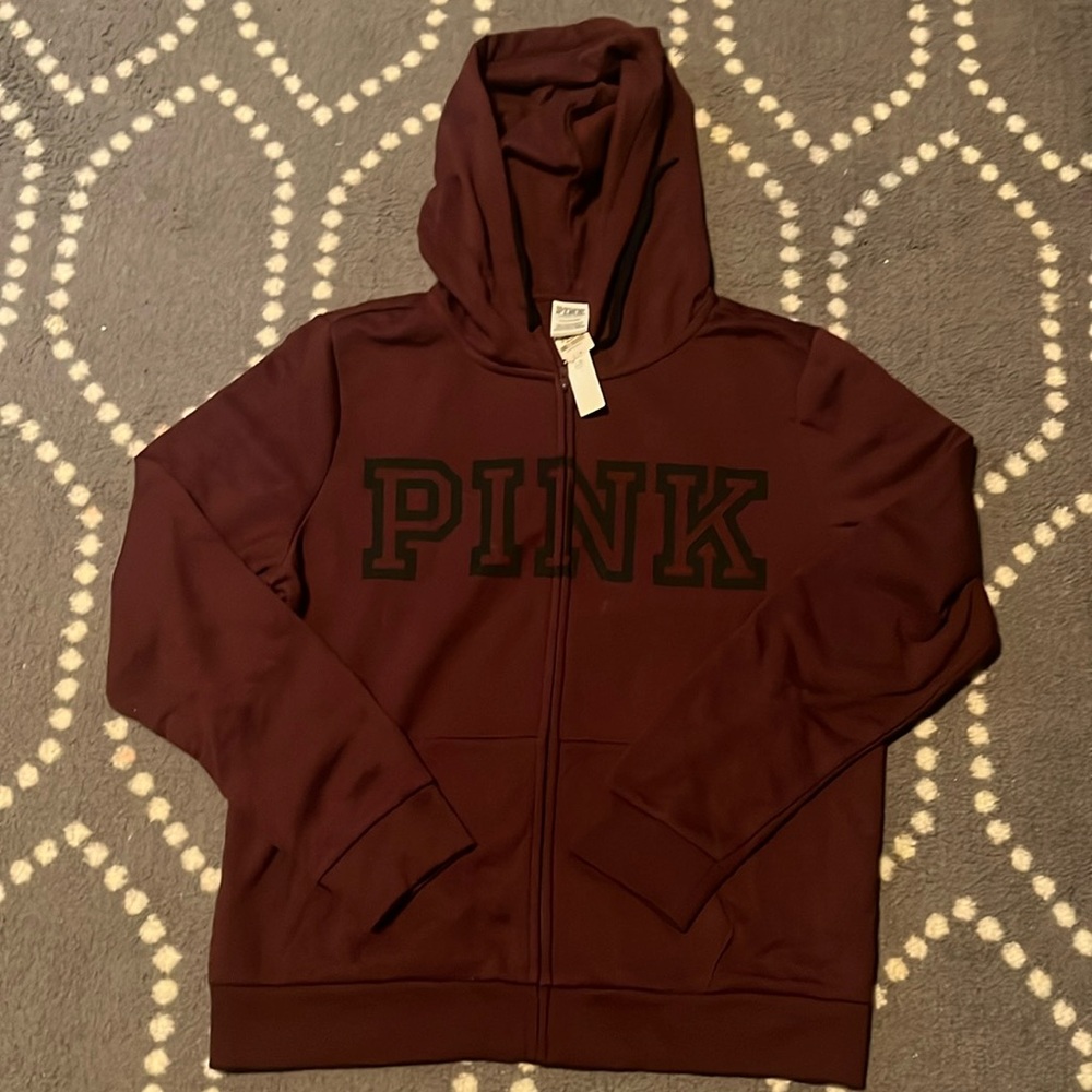 PINK burgundy sweatshirt/ hoodie
